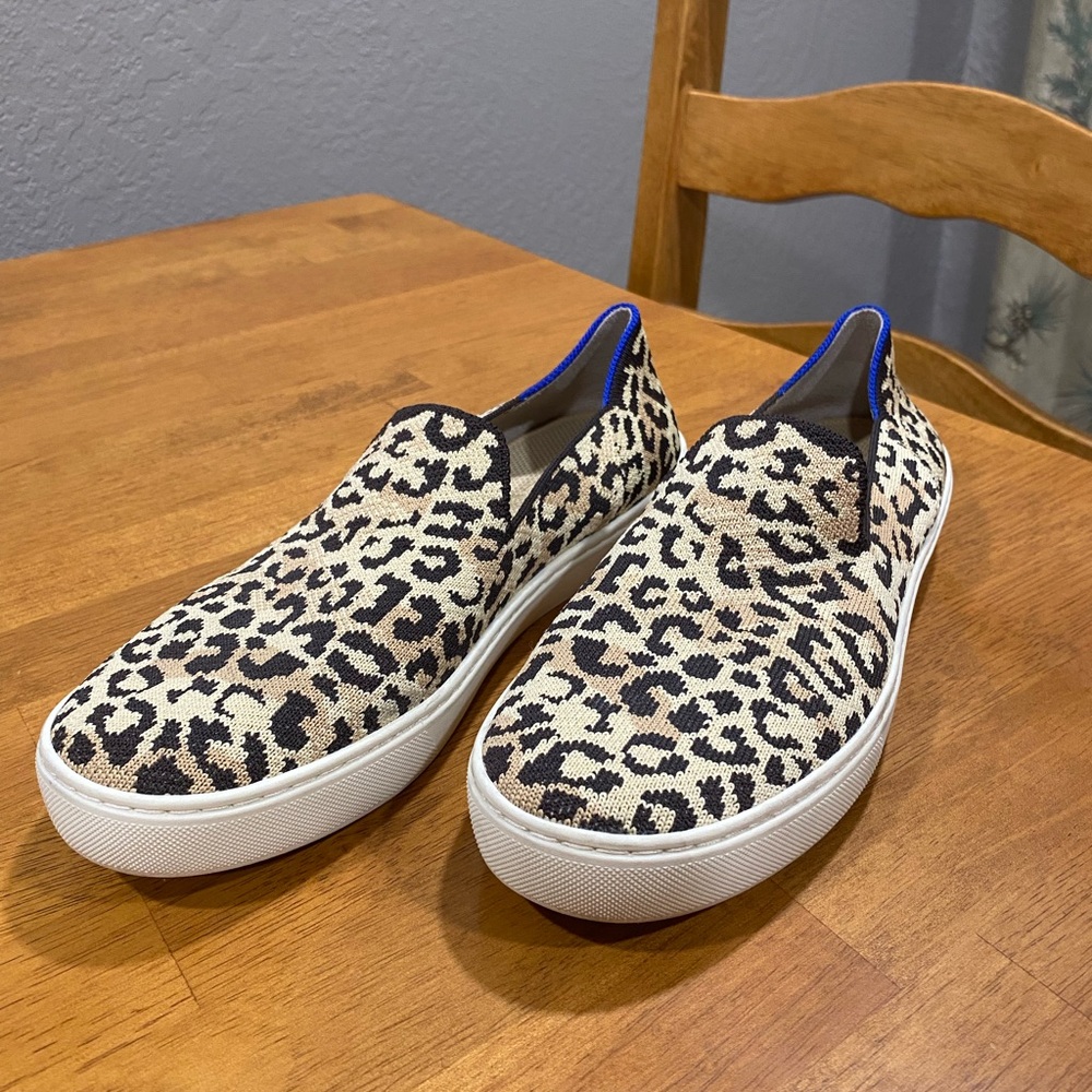 Rothy’s Leopard Print Slip-On Sneakers